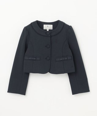 組曲 KIDS 【110-140㎝】ラウンドカラー ジャケット ネイビー系