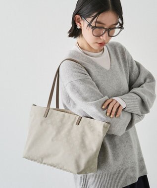 russet ナイロンジャガードセパレートトート(SF-275) Ecru