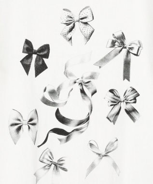 Green Parks ・ＤＯＵＢＬＥ　ＦＬＡＧＳ　リボンｐｔ　ＴＥＥ Charcoal Gray