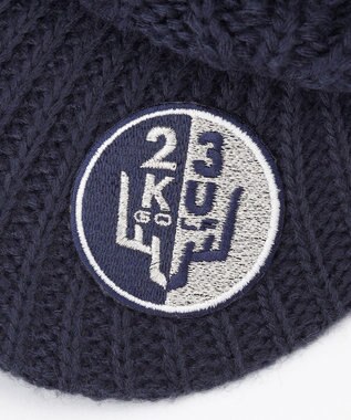 23区GOLF 【WOMEN】つば付きケーブル ニットキャップ ネイビー系