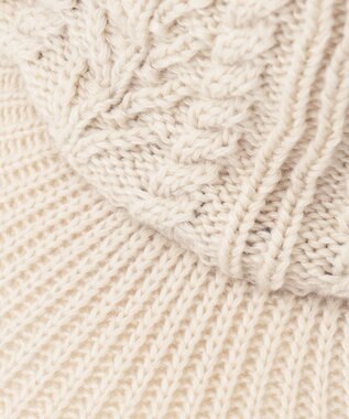 23区GOLF 【WOMEN】つば付きケーブル ニットキャップ ベージュ系