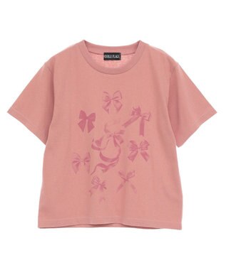 Green Parks ・ＤＯＵＢＬＥ　ＦＬＡＧＳ　リボンｐｔ　ＴＥＥ Charcoal Gray