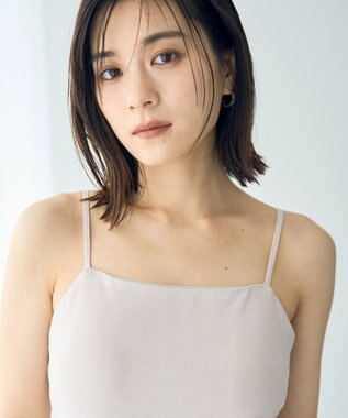 YECCA VECCA カップ付きベアキャミソール Light Beige