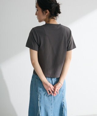 Green Parks ・ＤＯＵＢＬＥ　ＦＬＡＧＳ　リボンｐｔ　ＴＥＥ Charcoal Gray