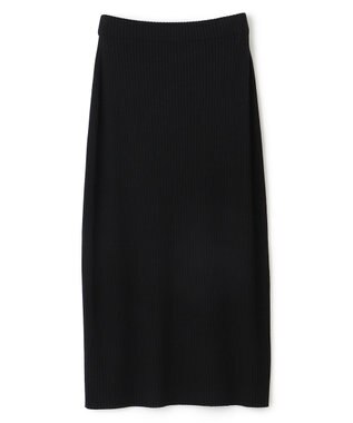 uncrave 【手洗い可】スムース ニット リブ スカート（uncrave STANDARD） ブラック