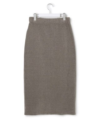 23区 S 【SLOW/一部店舗限定】ベロア風ニット スカート ブラウン系