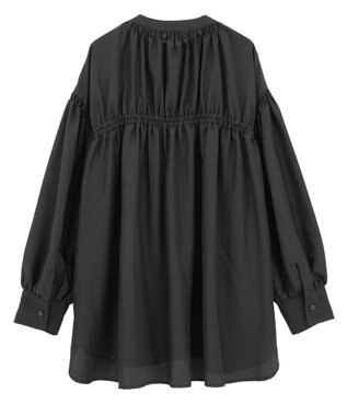 Green Parks ｅａｓｅ　ｂｌｕｅ．バックシャーリングブラウス Black