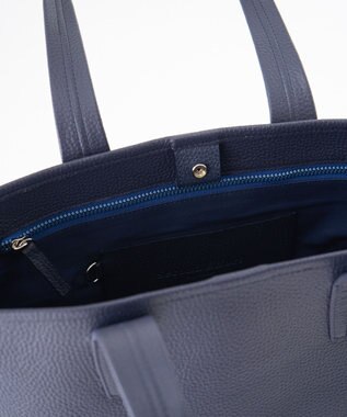 MIYABIYA セカンドエフォート シュリンクレザートートバッグ ネイビー