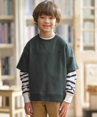 J.PRESS KIDS 【100-130cm】バックブル ミニ裏毛 半袖トレーナー