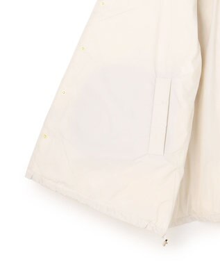 UNFILO L 【自宅で洗濯OK / ファー襟取り外し可能】TAIONコラボ ボア襟 リバーシブルダウン アイボリー