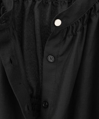 Green Parks ｅａｓｅ　ｂｌｕｅ．バックシャーリングブラウス Black