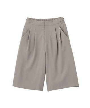 Green Parks イージーケアキュロットパンツ Gray Mixture