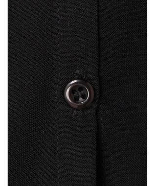 earth music&ecology ラッフルカラーブラウス Black