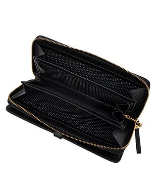 LANVIN en Bleu リュバン ラウンド長財布 ブラック