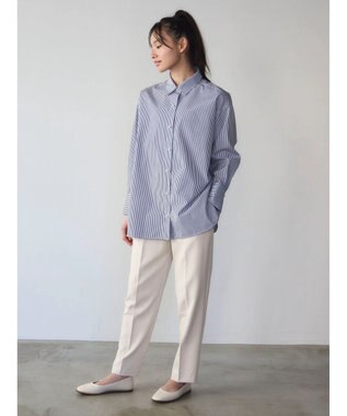 Green Parks ・ＥＬＥＮＣＡＲＥ　ＤＵＥ　パールボタンシャツチュニック Blue