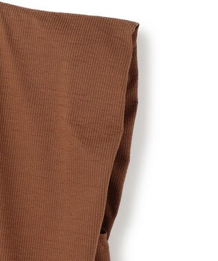 BEIGE， 【洗える】SCALA / コットンリネンボリュームスリーブトップス Brown