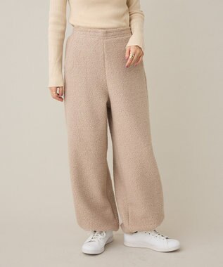 CRAFT STANDARD BOUTIQUE ブークレ風カットソーパンツ Beige