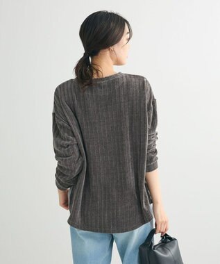 Green Parks ベロアドッキングプルオーバー Gray