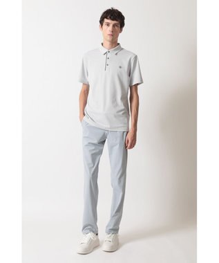 DAKS DAKS GOLF ツートン冷感半袖ポロシャツ グレー