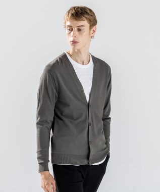 JOSEPH HOMME 【ストレッチ】リュクスレーヨン　カーディガン ダークグリーン系