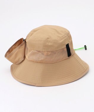 PW CIRCULUS 【手洗い洗濯可 / 小さくたためる】【UNISEX】NEW！ポケッタブルバケットハット  ゴルフ ベージュ系