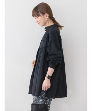 AMERICAN HOLIC サラックール／ＵＶカットフリルシャツチュニック Black