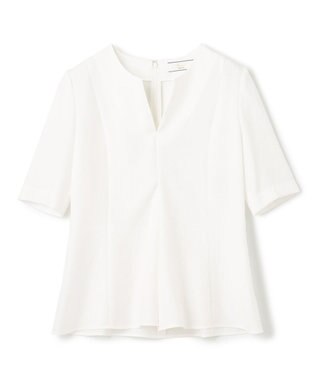 BEIGE， CAROLE / ペプラムブラウス White×Sand