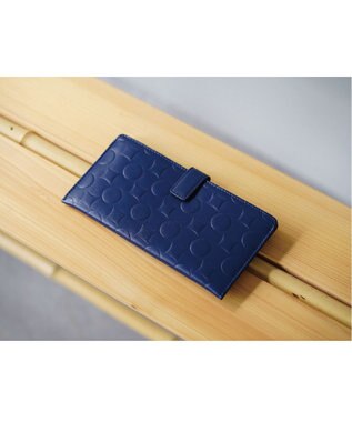 MIYABIYA La quoh with kirakaracho　南蛮七宝 エンボスレザー スリムウォレット