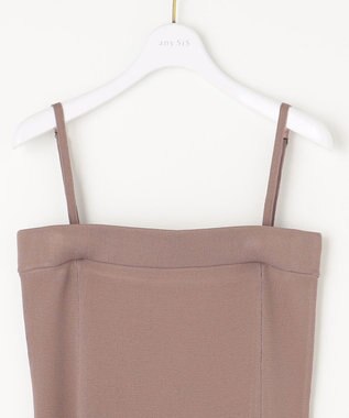 ANY SIS 【2WAY】ビスチェニットキャミ ワンピース ライトモカ