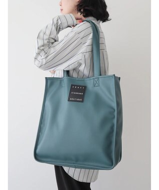 CRAFT STANDARD BOUTIQUE フェイクレザースクエアトート Blue Green