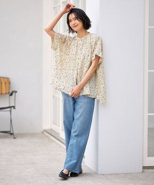 ANY 【洗濯機可能/ストレッチ】カーブラインジーンズ フェードインディゴ