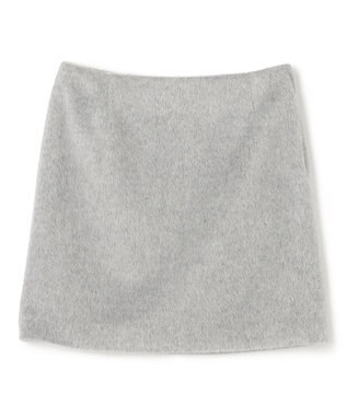 BEIGE， COURBE / アルパカ混ミニ丈スカート L Gray