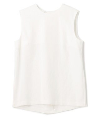 BEIGE， CAROLE / クルーネックブラウス White×Sand