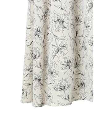 earth music&ecology リブドッキングフラワーワンピース Ivory