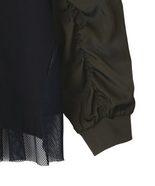 YECCA VECCA 異素材MIXテーラードジャケット Navy