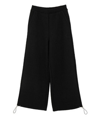CRAFT STANDARD BOUTIQUE ブークレ風カットソーパンツ Black