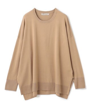 UNFILO マイビューティニット クルーネック キャメル