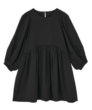 AMERICAN HOLIC DOTジャガードティアードブラウス Black