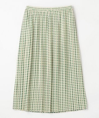 ANY スクエアプリントスカート グリーン系