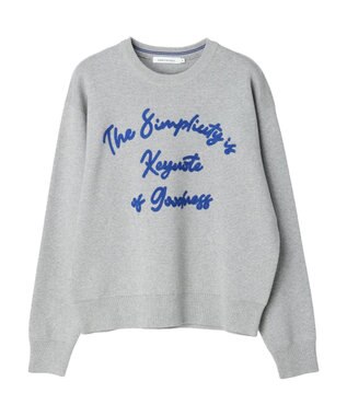 AMERICAN HOLIC サガラ刺繍ミラノリブニットプルオーバー Light Gray Mixture