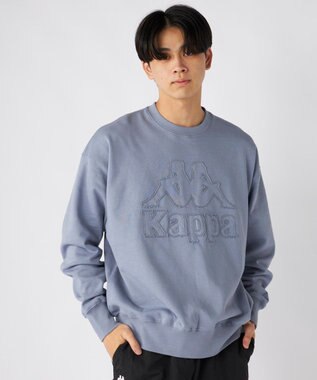OP／FILA 【Kappa】オーバーサイズ ヘビーウェイトクルースウェット ライトブルー
