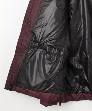 JOSEPH ABBOUD MOUNTAIN 【軽量/撥水】 フーデットキルティング ダウンブルゾン ワイン系