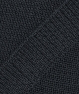 23区 【洗える】コットンストレッチリリヤーン  ニットベスト ネイビー系