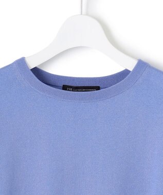 23区 L 【洗える】オータムシャイニー リラクシー ニット サックスブルー系