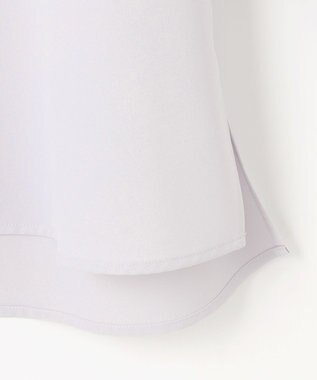 ANY SIS L 【洗える】2wayストレッチジョーゼットロゴ ロンT ラベンダー×カーブ