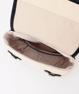 J.PRESS MEN レザーコンビショルダーバッグ アイボリー系