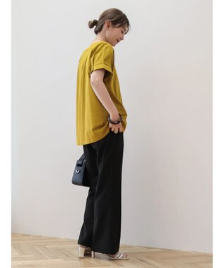 AMERICAN HOLIC 接触冷感袖タックカットプルオーバー Mustard