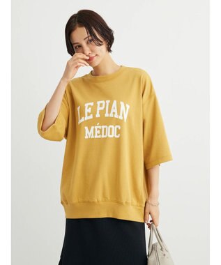 Green Parks ミニ裏毛ロゴトレＴｅｅ Yellow