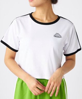OP／FILA 【Kappa】ワンポイント 半袖リンガーTシャツ