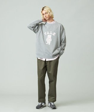 J.PRESS YORK STREET 【UNISEX】YALEブルドック裏毛スウェット ライトグレー系